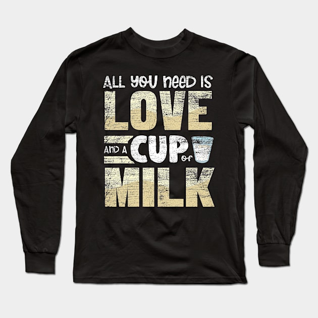 Milk Long Sleeve T-Shirt by Teeladen